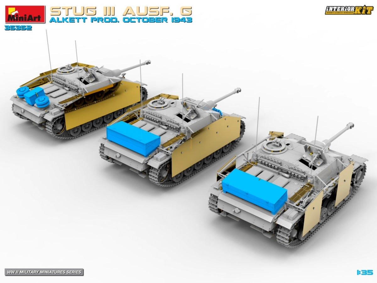 MiniArt 35352 STUG III AUSF. G ALKETT PROD. OCTOBER 1943 INTERIOR KIT 1/35 – image 8