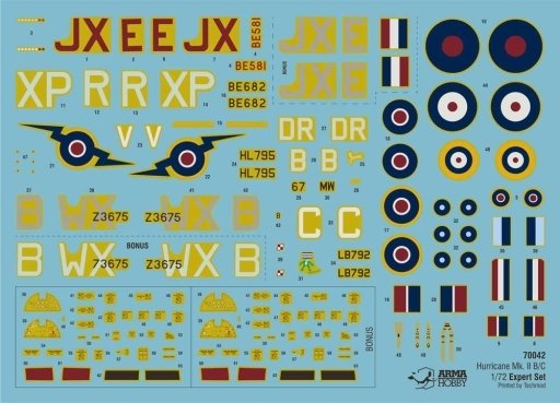 Arma Hobby 70042 Hurricane Mk II b/c Expert Set 1/72 – immagine 17