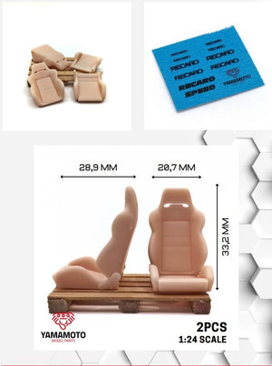 Yamamoto YMPTUN112 Sport Seats - Recaro Speed 1/24 – zdjęcie 2
