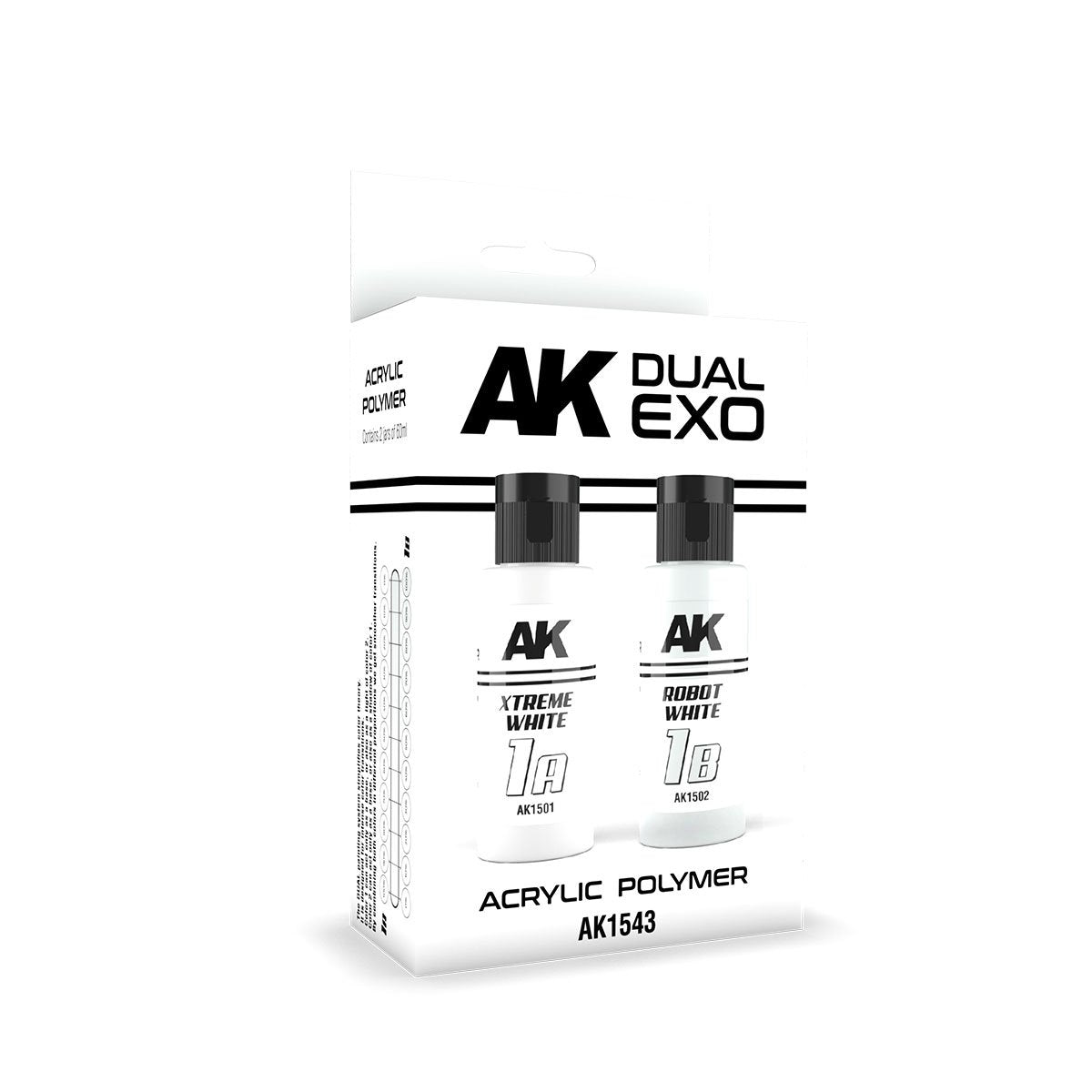 AK Interactive AK1543 DUAL EXO SET 1 – 1A XTREME WHITE &amp;amp; 1B ROBOT WHITE