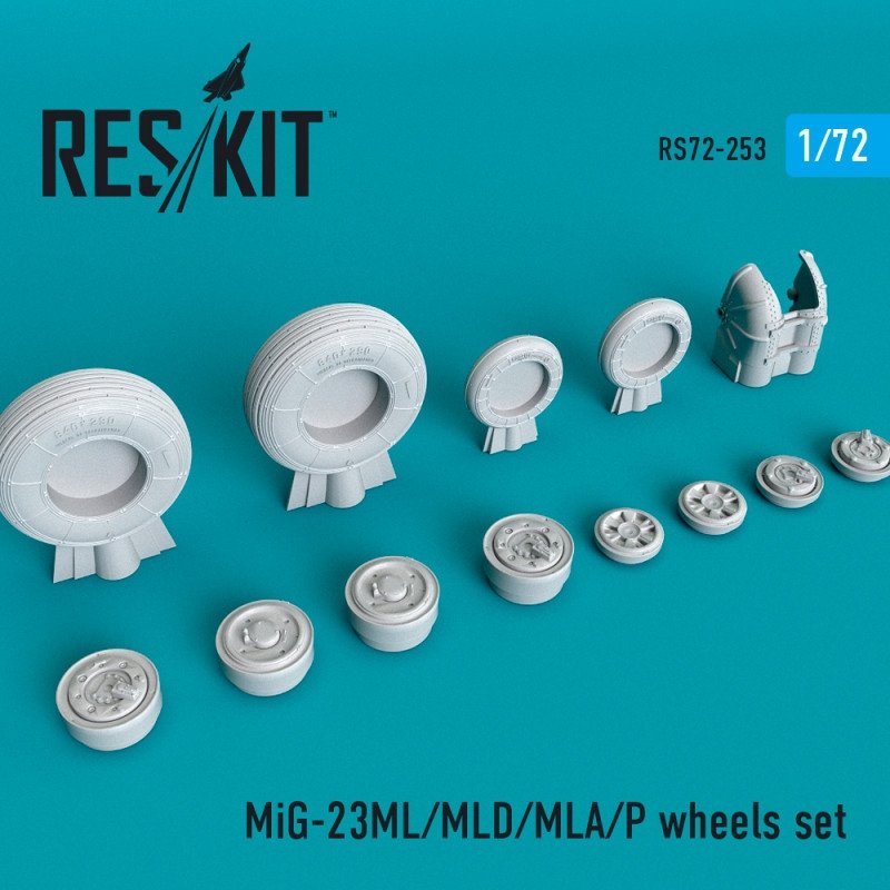 RESKIT RS72-0253 MiG-23(ML/MLD/MLA/P) wheels set 1/72