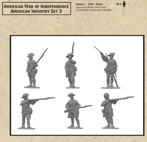 Hat 2004 American War of Independece - American Infantry Set 2 (40 Figures) 28mm