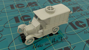 ICM 35665 Model T 1917 Ambulance (early), WWI AAFS Car 1/35 – immagine 2