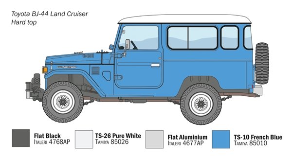 Italeri 3630 Toyota BJ44 Land Cruiser 1/24 – zdjęcie 2