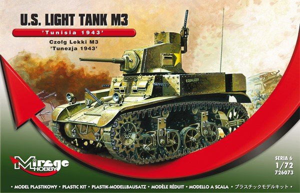Mirage Hobby 726073 Light Tank M3 1/72