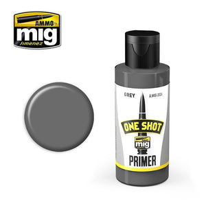 AMMO de Mig Jimenez 2024 ONE SHOT PRIMER - GRIS 60ml.