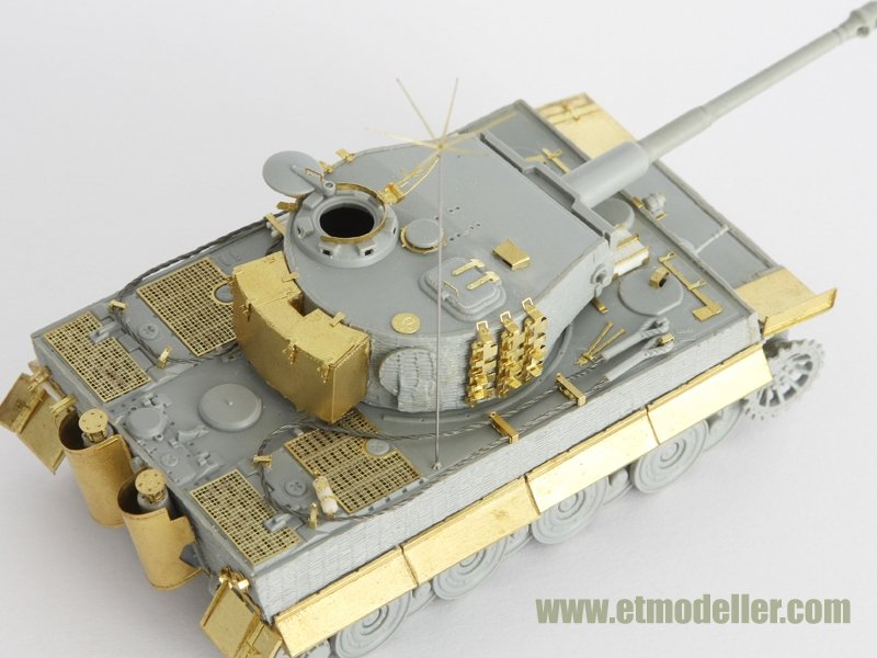 Maquette ET Model E72-003 Tigre I allemand de la Seconde Guerre mondiale, production tardive, pour kit DRAGON au 1/72 – image 4