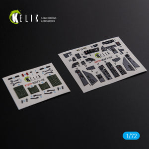 Décalcomanies 3D pour l&amp;#39;intérieur du F-15E KELIK K72111, compatibles avec la maquette Academy au 1/72