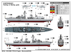 Trumpeter 06722 HMS TYPE 23 Frigate – Monmouth(F235) 1/700 – Bild 4