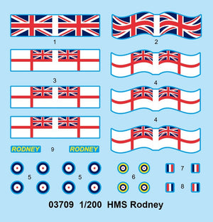Trumpeter 03709 HMS Rodney 1/200 – immagine 4