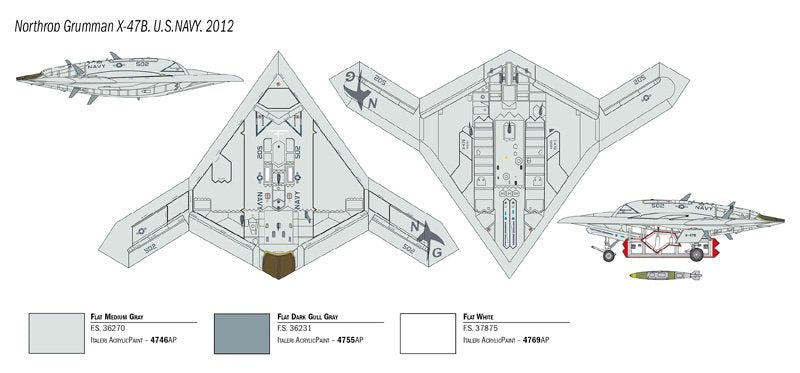 Italeri 1421 X-47B 1/72 – immagine 2