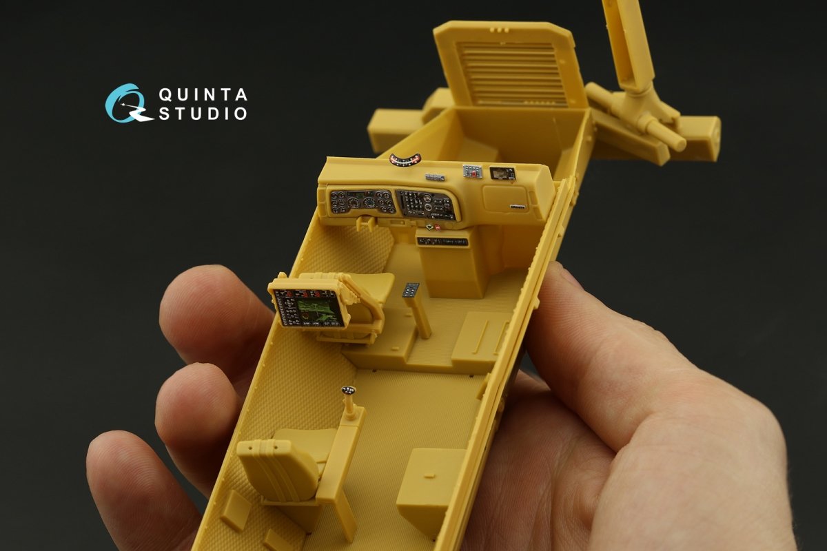 Quinta Studio QD35042 Buffalo 6x6 MPCV 3D-Printed &amp;amp; coloured Interior on decal paper (Bronco) 1/35 – immagine 12