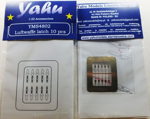 Yahu YMS4802 Luftwaffe latch 10 pcs – clasps 1/48