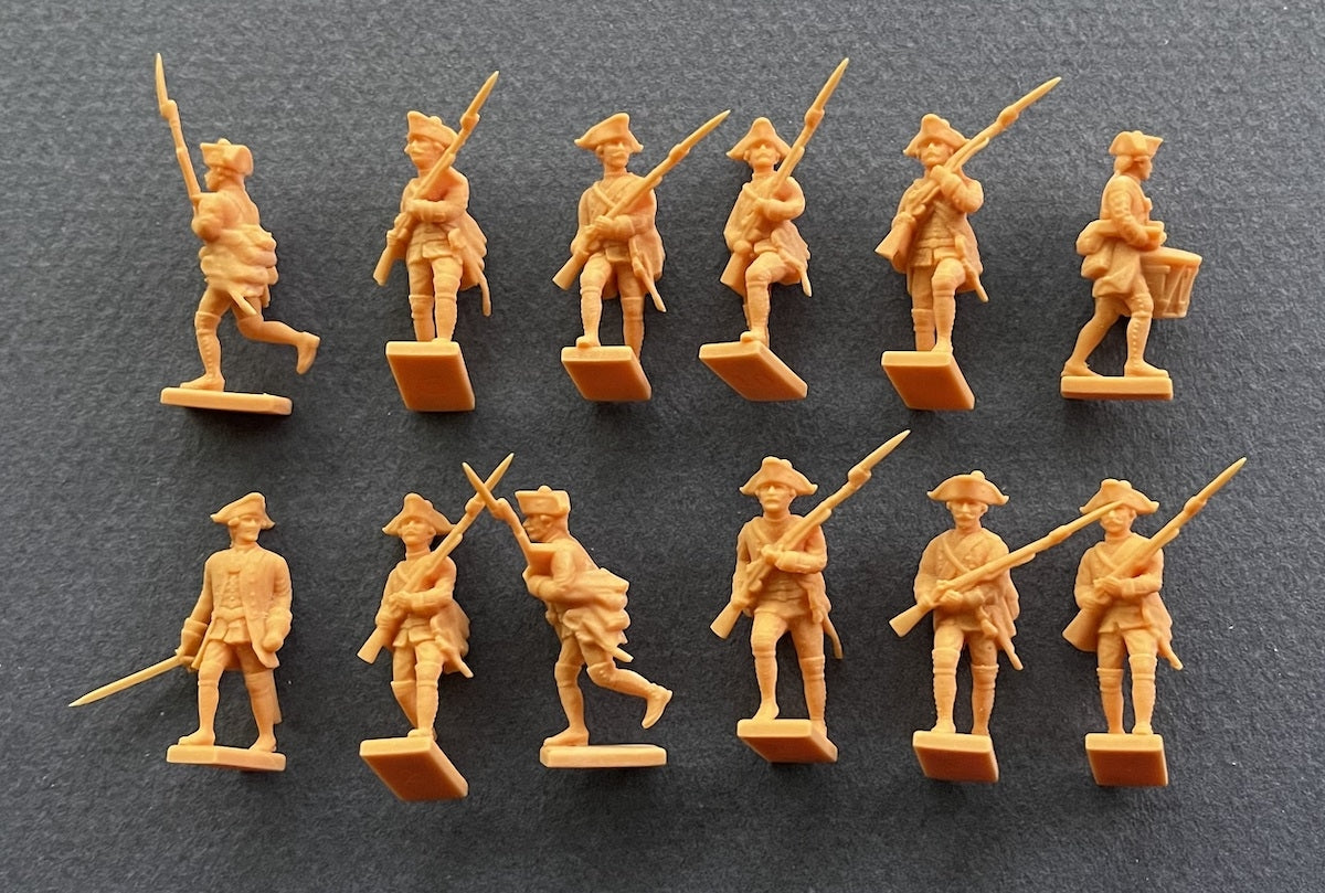 Hat 8348 American War of Independence - Hessian Musketeers Charging (48 Figures) 1/72