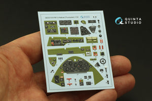 Quinta Studio QD32133 F6F-3 Hellcat 3D-Printed &amp;amp; coloured Interior on decal paper (Trumpeter) 1/32 – imagen 4