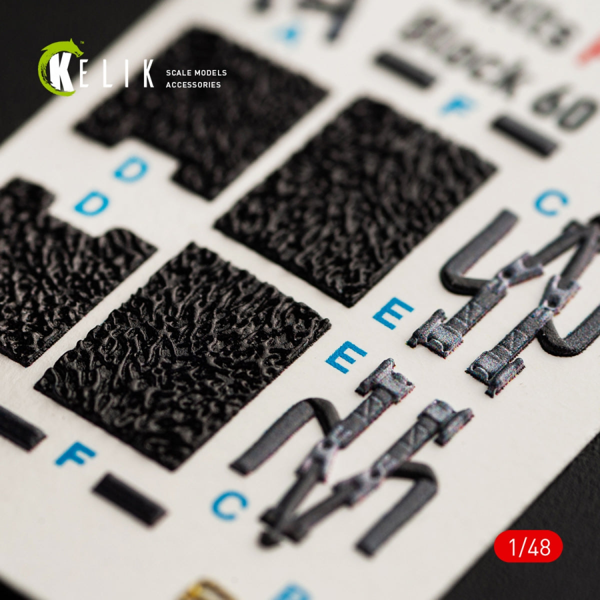 KELIK K48062 F-16F DESERT VIPERS BLOCK 60 INTERIOR 3D DECALS FOR KINETIC KIT 1/48 – immagine 4