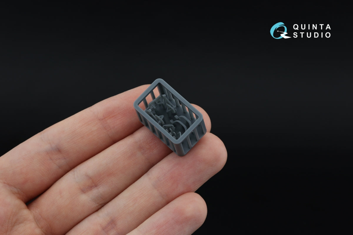 Quinta Studio QD+35139 Land Rover 88 series II family 3D-Printed &amp;amp; coloured Interior on decal paper (AK Interactive) (with 3D-printed resin parts) 1/35 – immagine 8