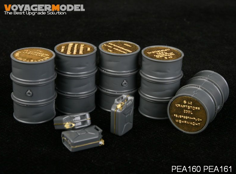 Couvercles de fûts de carburant allemands de 200 L, modèle Voyager PEA160, Seconde Guerre mondiale, échelle 1/35 – image 2
