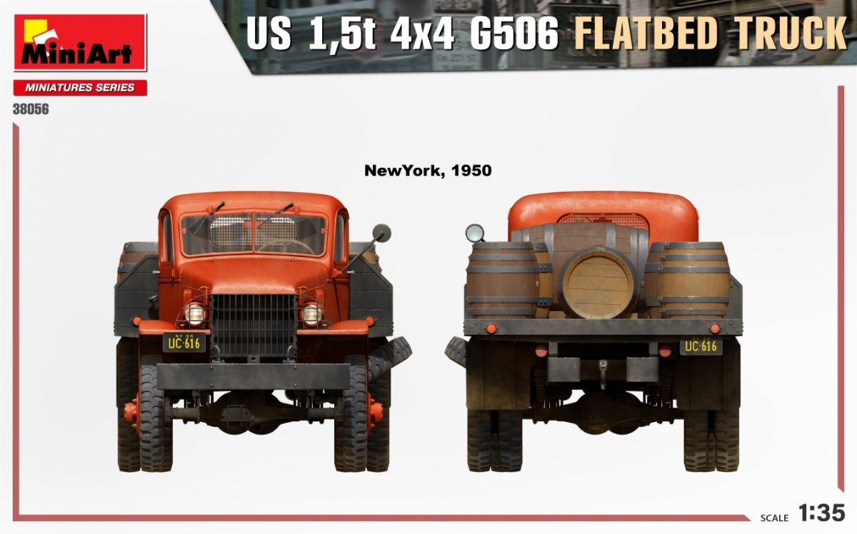 MiniArt 38056 US 1,5t 4×4 G506 FLATBED TRUCK 1/35 – Bild 7