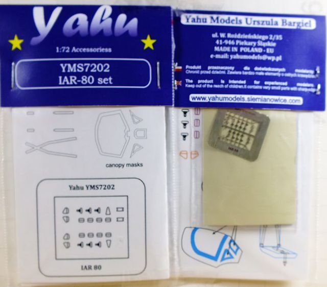 Yahu YMS7202 I.A.R.80 set (A-model / Parc Model) 1/72