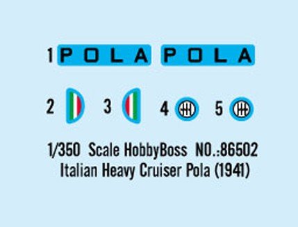 Hobby Boss 86502 Italian Heavy Cruiser Pola 1/350 – zdjęcie 5