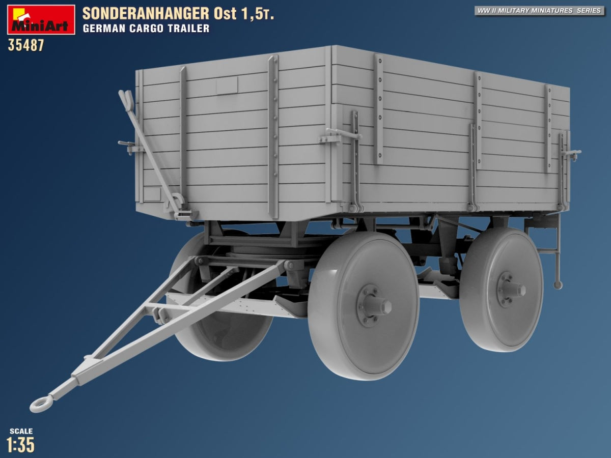 MiniArt 35487 Sonderanhanger 0st 1,5T. German Cargo Trailer 1/35 – Bild 7