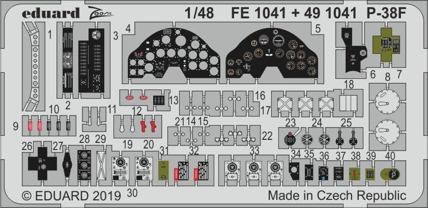 Eduard 491041 P-38F 1/48 TAMIYA  – image 2