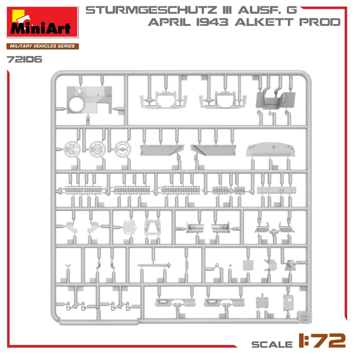 MiniArt 72106 STURMGESCHUTZ III AUSF. G, APRIL 1943 ALKETT PROD. 1/72 – image 12