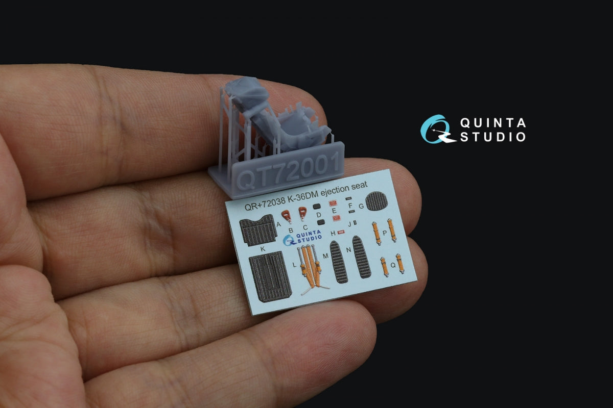 Quinta Studio QR+72038 Siège éjectable K-36DM (première version) (pour Su-17M3/M4/UM3/22, Su-24, MiG-29 9-12 Premiers appareils) (Toutes les maquettes) 1/72 – image 2