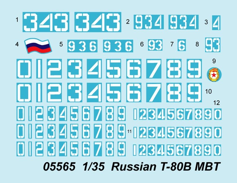 Trumpeter 05565 Char de combat principal russe T-80B (1/35) – image 4