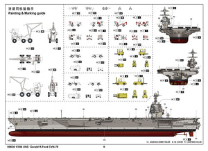 Trumpeter 05638 USS Gerald R.Ford CVN-78 1/350 – imagen 5