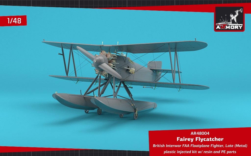 Armory Models 48004 Fairey Flycatcher British Interwar FAA Floatplane Fighter, Late (Metal) 1/48 – imagen 25