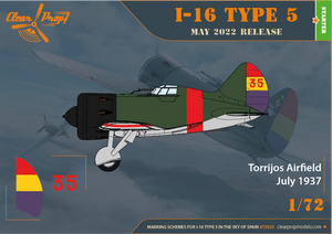 Clear Prop! CP72023 I-16 Type 5 In the sky of Spain STARTER KIT 1/72 – Bild 6