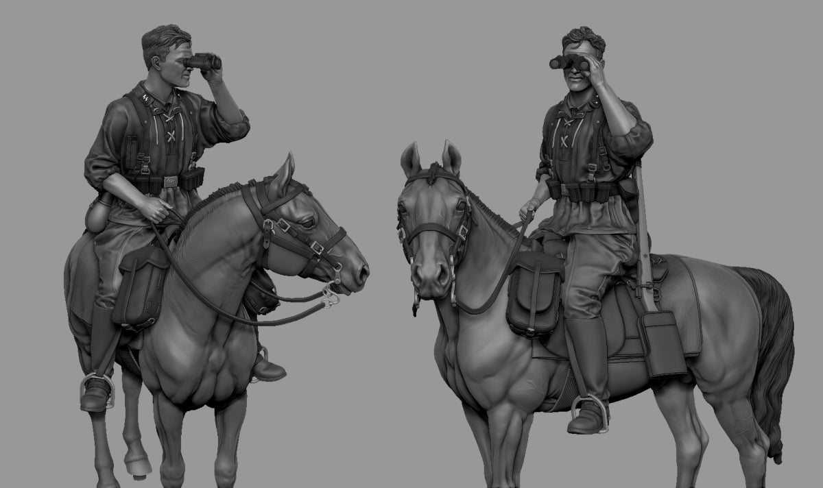 Panzer Art FI35-223 German mounted cavalryman 8-th Waffen-SS Division Florian Geyer 1/35 – immagine 2