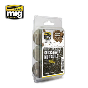 AMMO of Mig Jimenez 7442 GLOSSY WET MUD SOILS 3x35ml – Bild 2