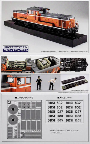 Aoshima 00999 Diesel locomotive DD51 Standard type 1/45 – zdjęcie 2