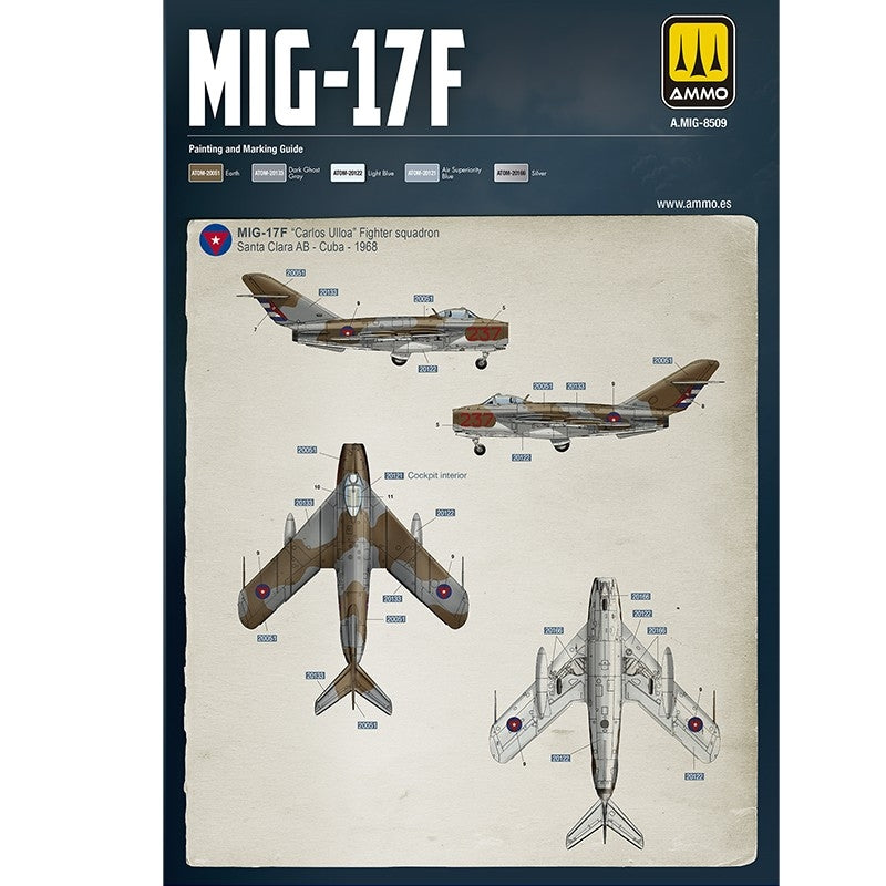 AMMO by Mig Jimenez 8509 MiG-17F / LIM-5 Poland-Cuba-Angola 1/48 – immagine 4