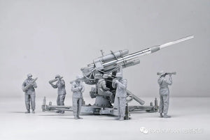 Border Model BT-013 German 88mm Gun Flak36 w/6 anti-aircraft artillery crew members 1/35 – image 4