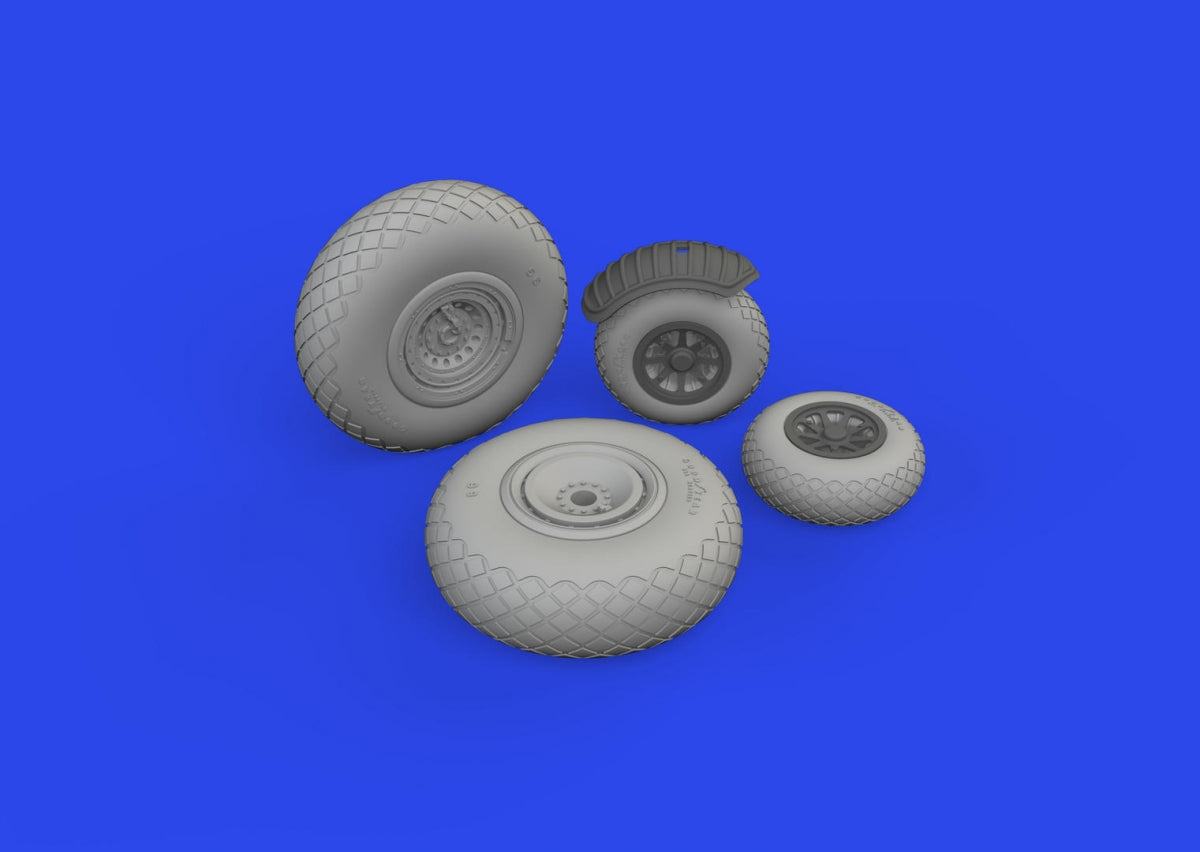 Eduard 6481028 B-24J wheels HOBBY BOSS 1/48 – imagen 2