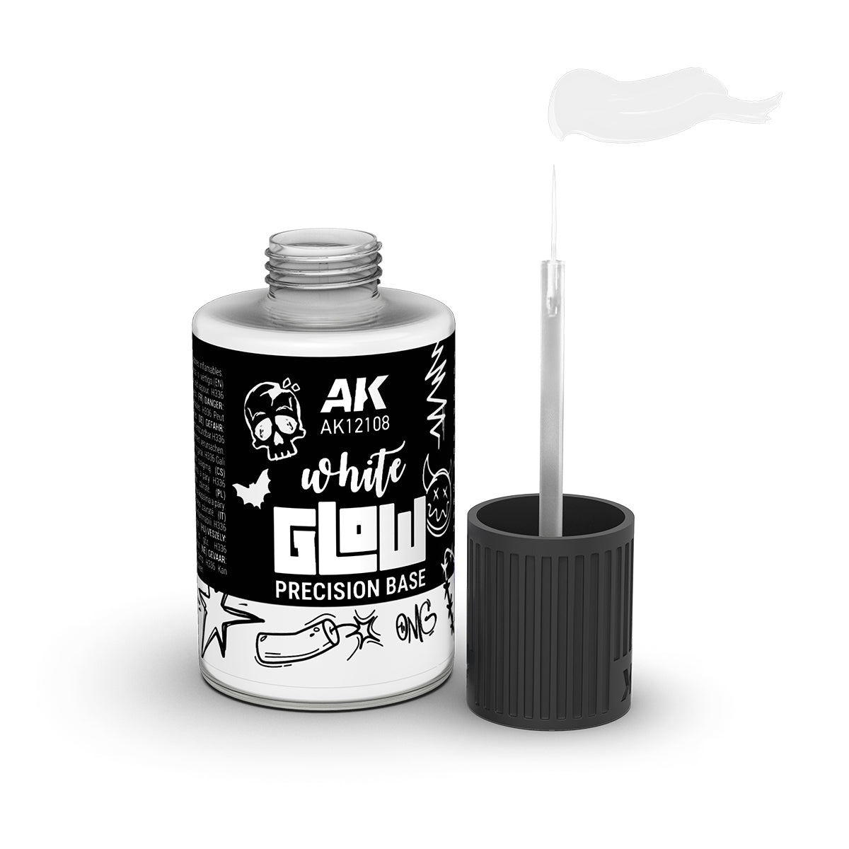 AK Interactive AK12108 WHITE GLOW PRECISION BASE 30ml – zdjęcie 2