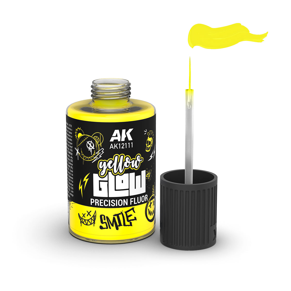 AK Interactive AK12111 YELLOW GLOW PRECISION FLUOR 30ml – zdjęcie 2