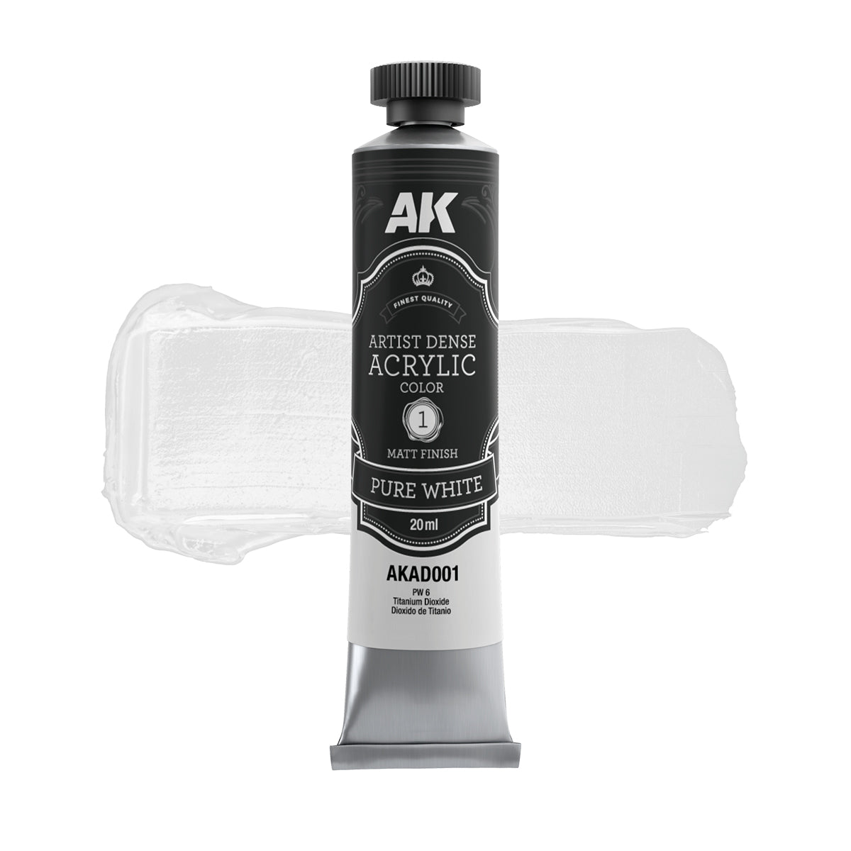 AK Interactive AKAD001 Artist Dense Acrylic - Pure White