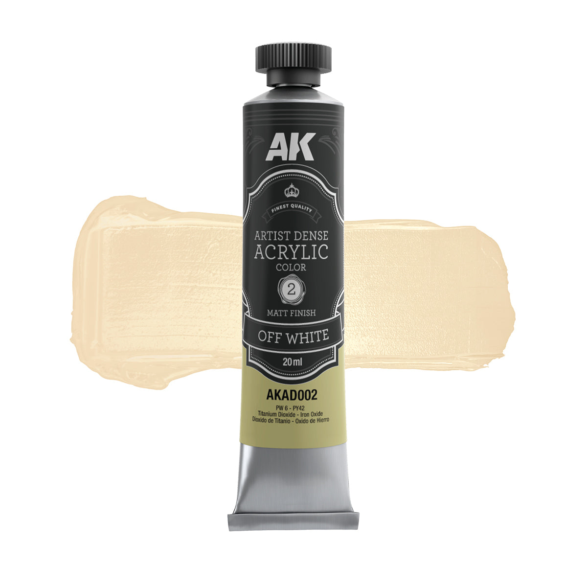 AK Interactive AKAD002 Artist Dense Acrylic - Off White