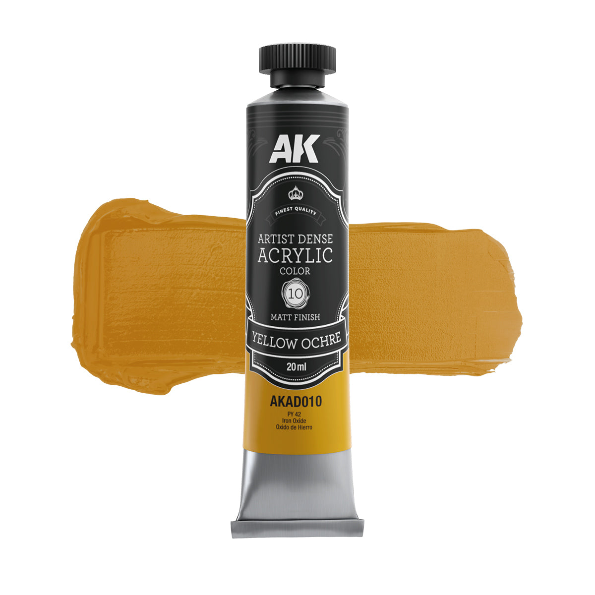 AK Interactive AKAD106 Artist Dense Acrylic Colors - Yellow Color Set – zdjęcie 5
