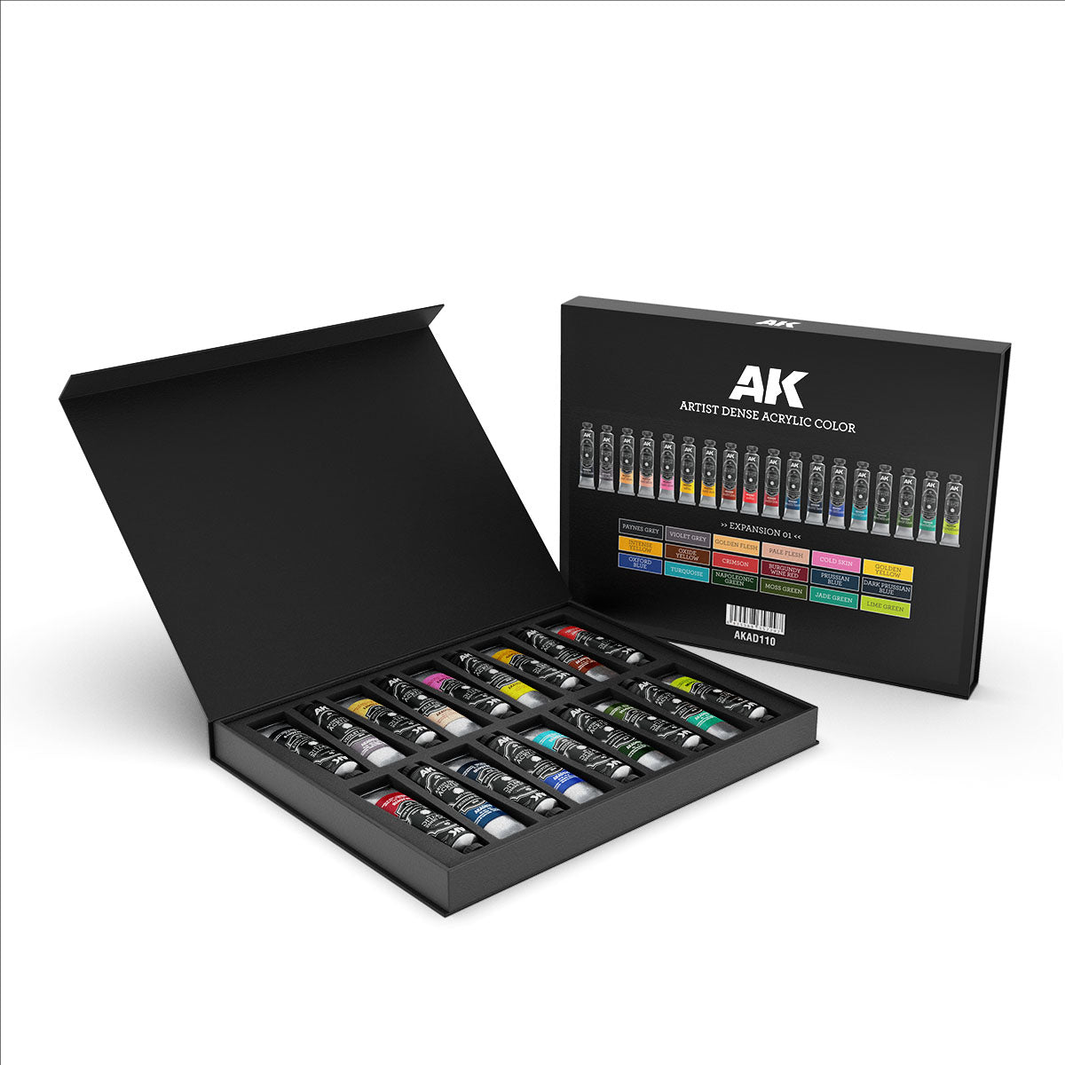 AK Interactive AKAD110 Artist Dense Acrylic Colors - Deluxe Edition Box Expansion 01 – zdjęcie 2
