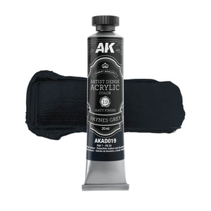 AK Interactive AKAD104 Artist Dense Acrylic Colors - Black &amp;amp; White Color Set – imagen 6
