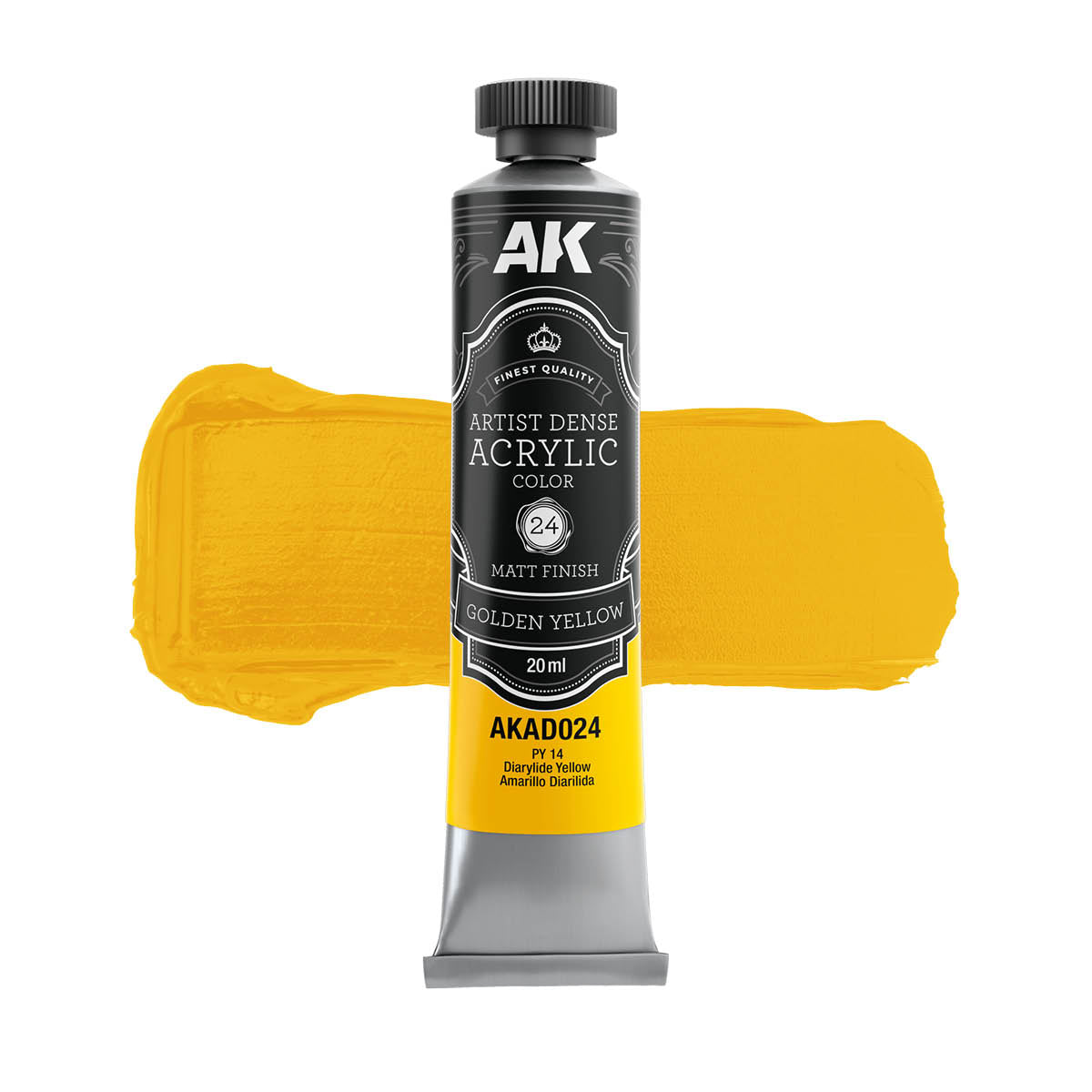 AK Interactive AKAD106 Artist Dense Acrylic Colors - Yellow Color Set – zdjęcie 7