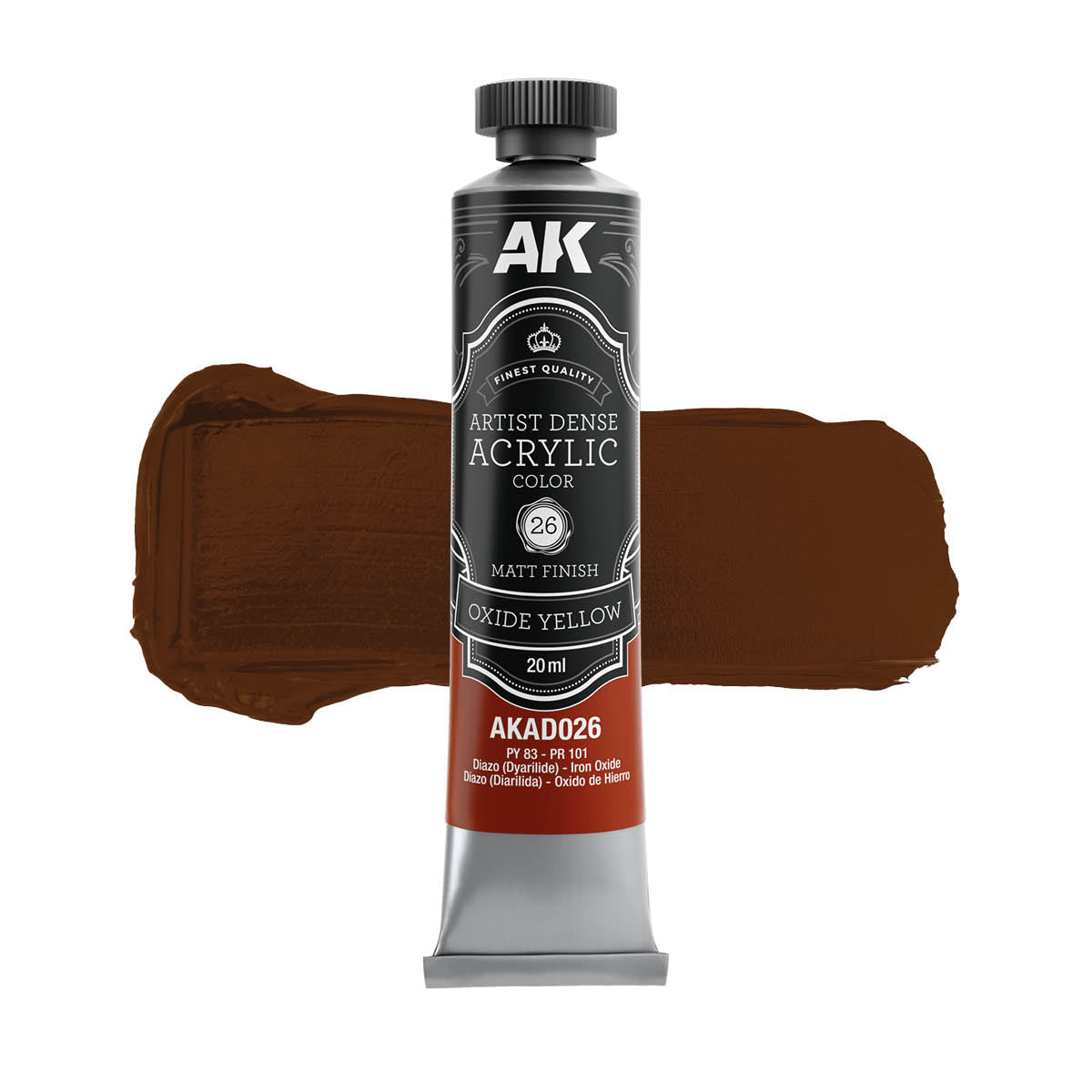 AK Interactive AKAD106 Artist Dense Acrylic Colors - Yellow Color Set – zdjęcie 3