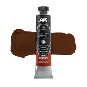 AK Interactive AKAD106 Artist Dense Acrylic Colors - Yellow Color Set – zdjęcie 3