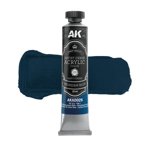 AK Interactive AKAD108 Artist Dense Acrylic Colors - Blue Color Set – zdjęcie 6